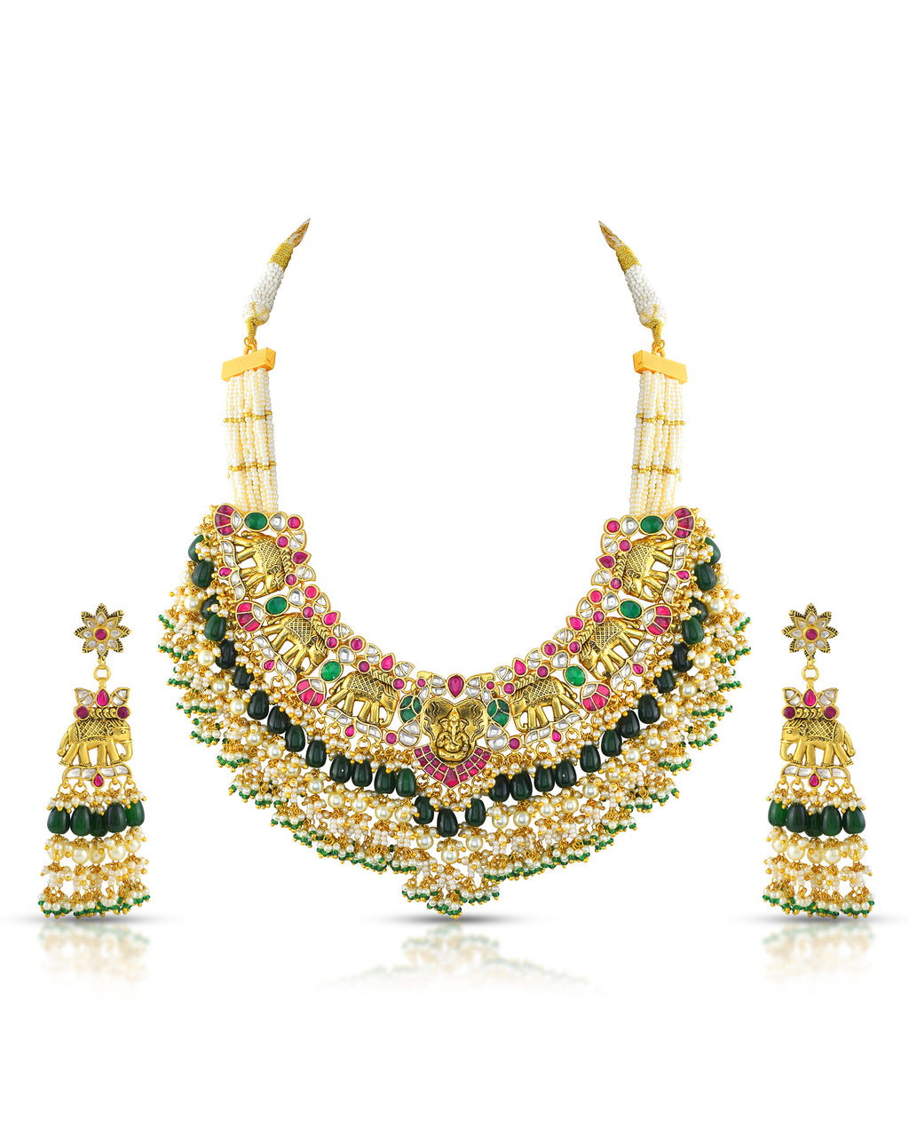 Elegant Statement Necklace Set with Earrings