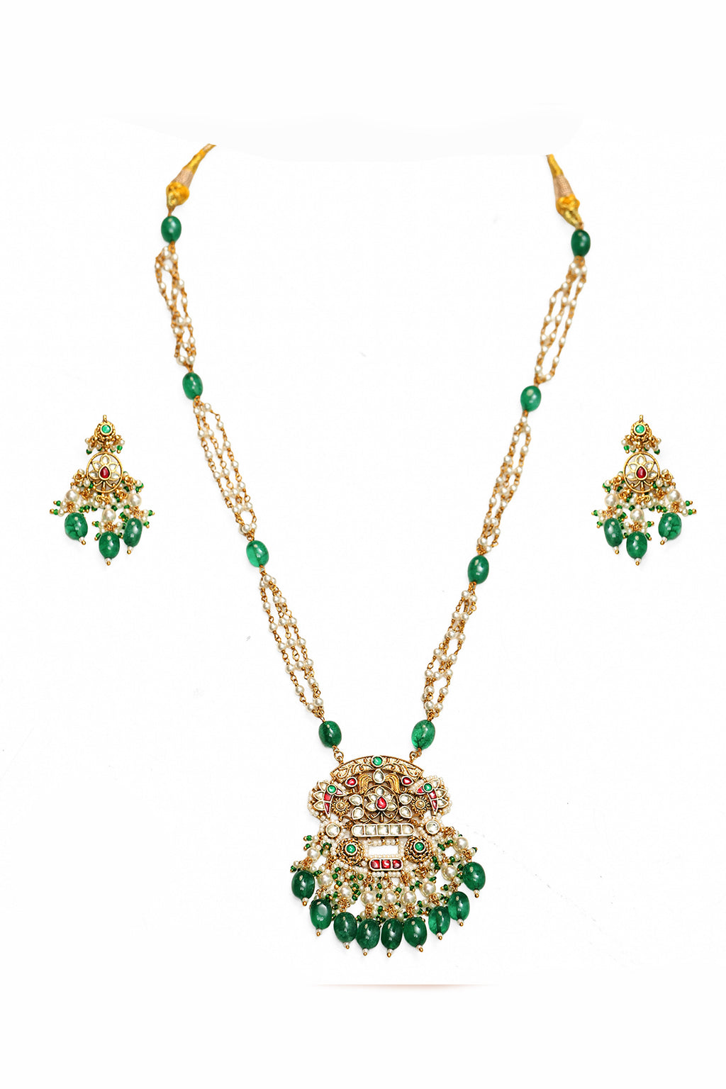 Minimal Pendant Necklace Set with Earrings