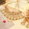 Premium Intricate Choker Necklace Set with Earrings