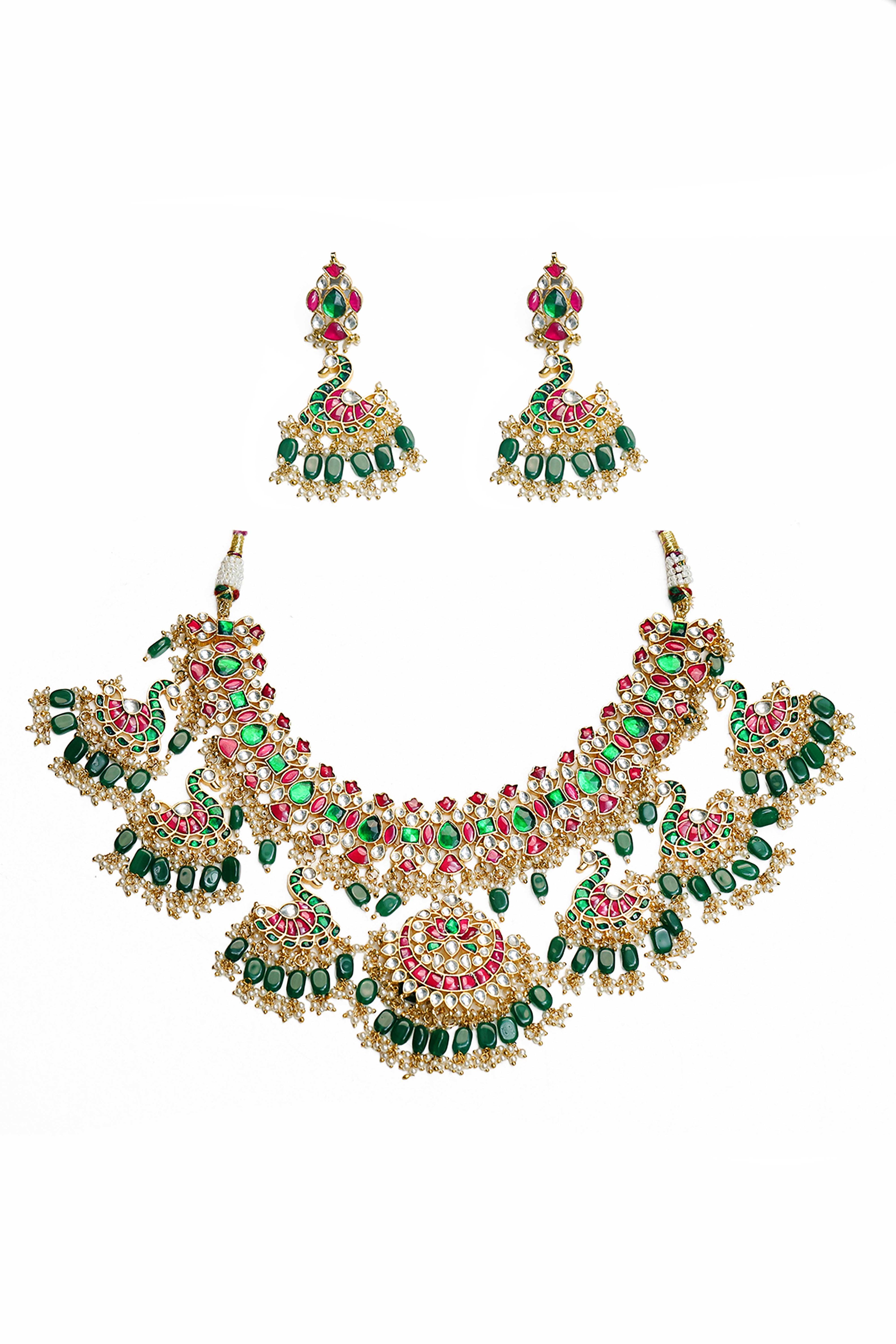 Elegant Statement Necklace Set with Earrings