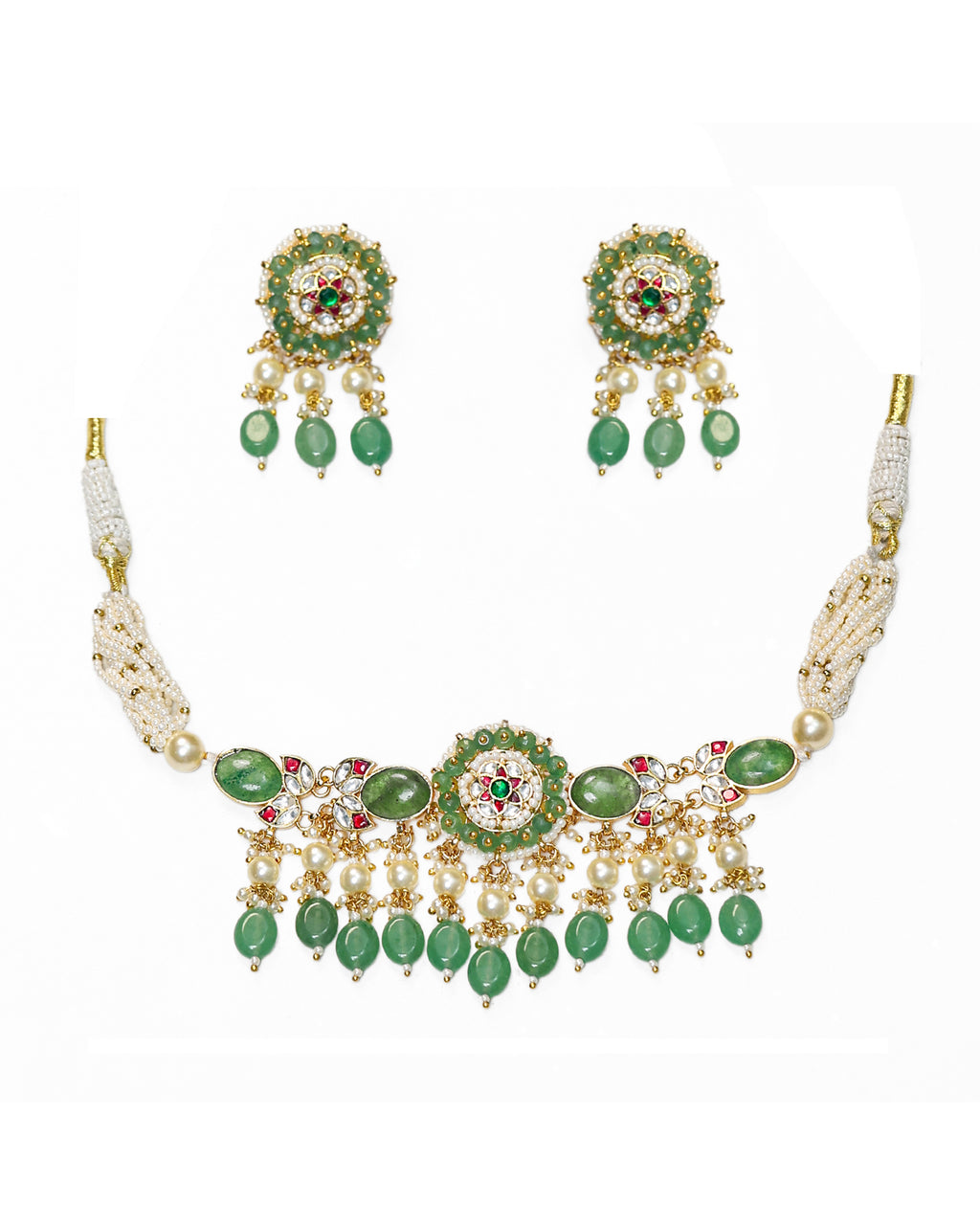 Lightweight Elegant Choker Necklace Set with Earrings