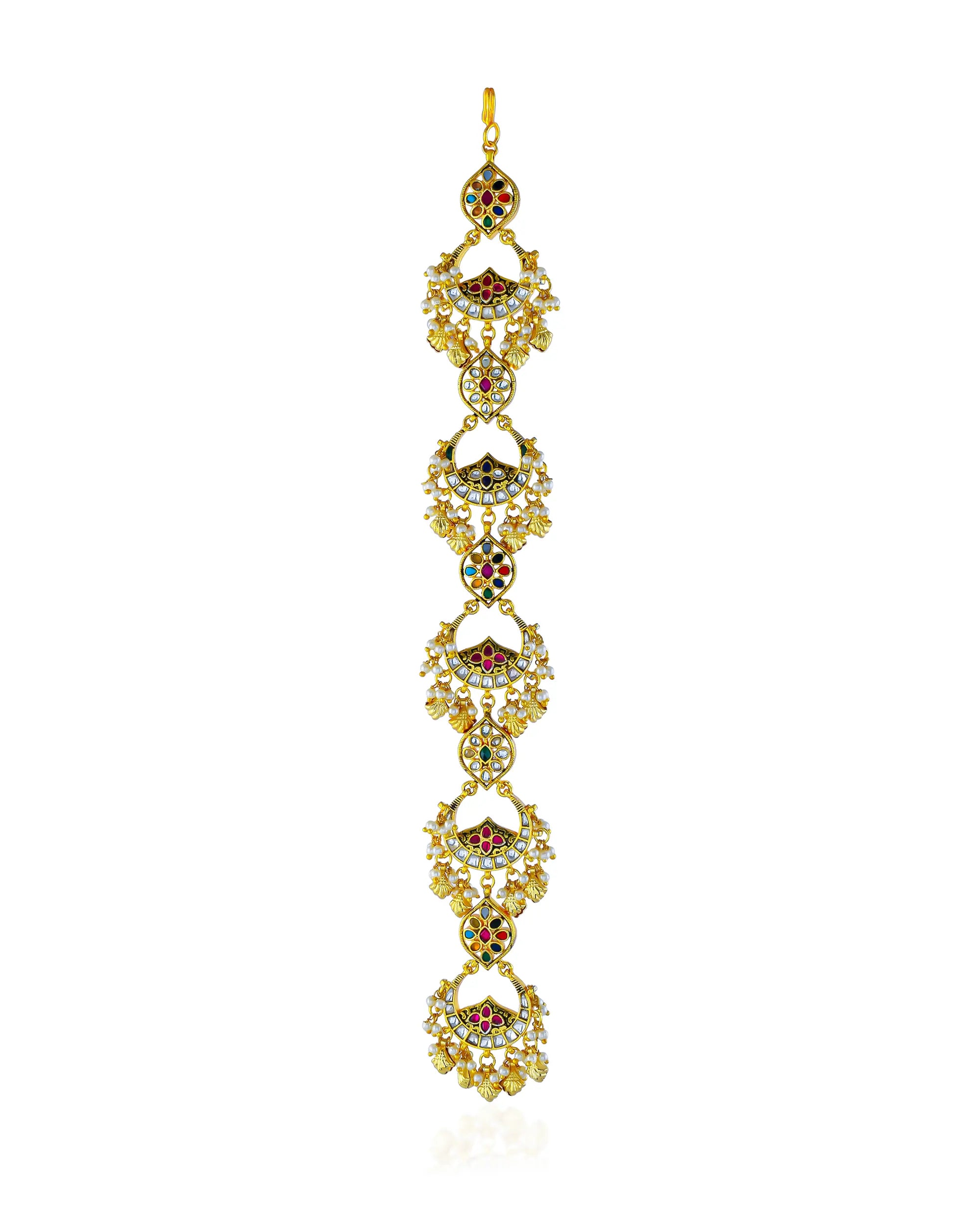 Kundan Meenakari Bridal Choti
