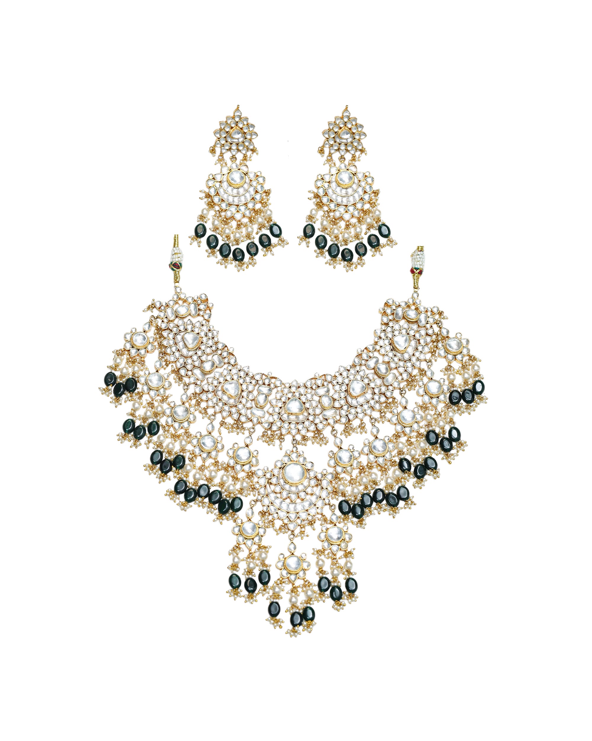 Royal Premium Statement Necklace Set with Earrings