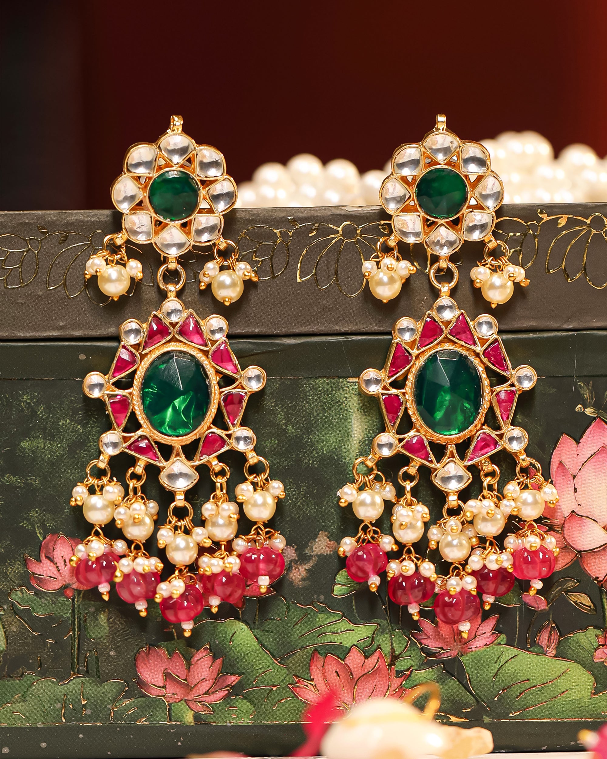 Royal Kundan Bridal Necklace Set with Earrings & Maang Tikka