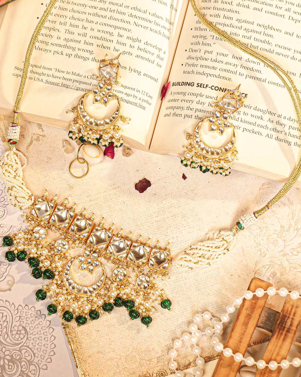 Premium Designer Choker Necklace Set with Earrings