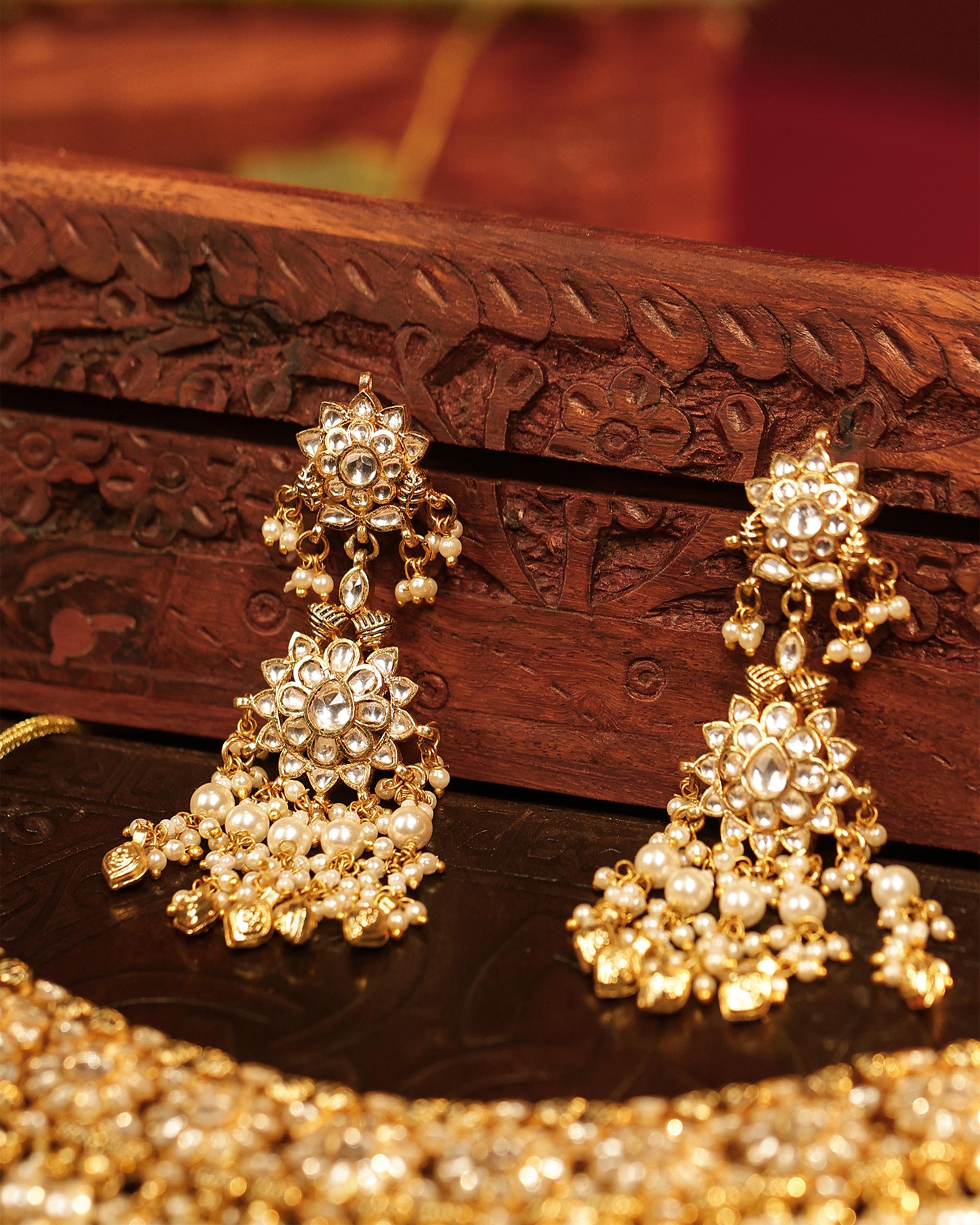 Premium Statement Necklace Set with Earrings
