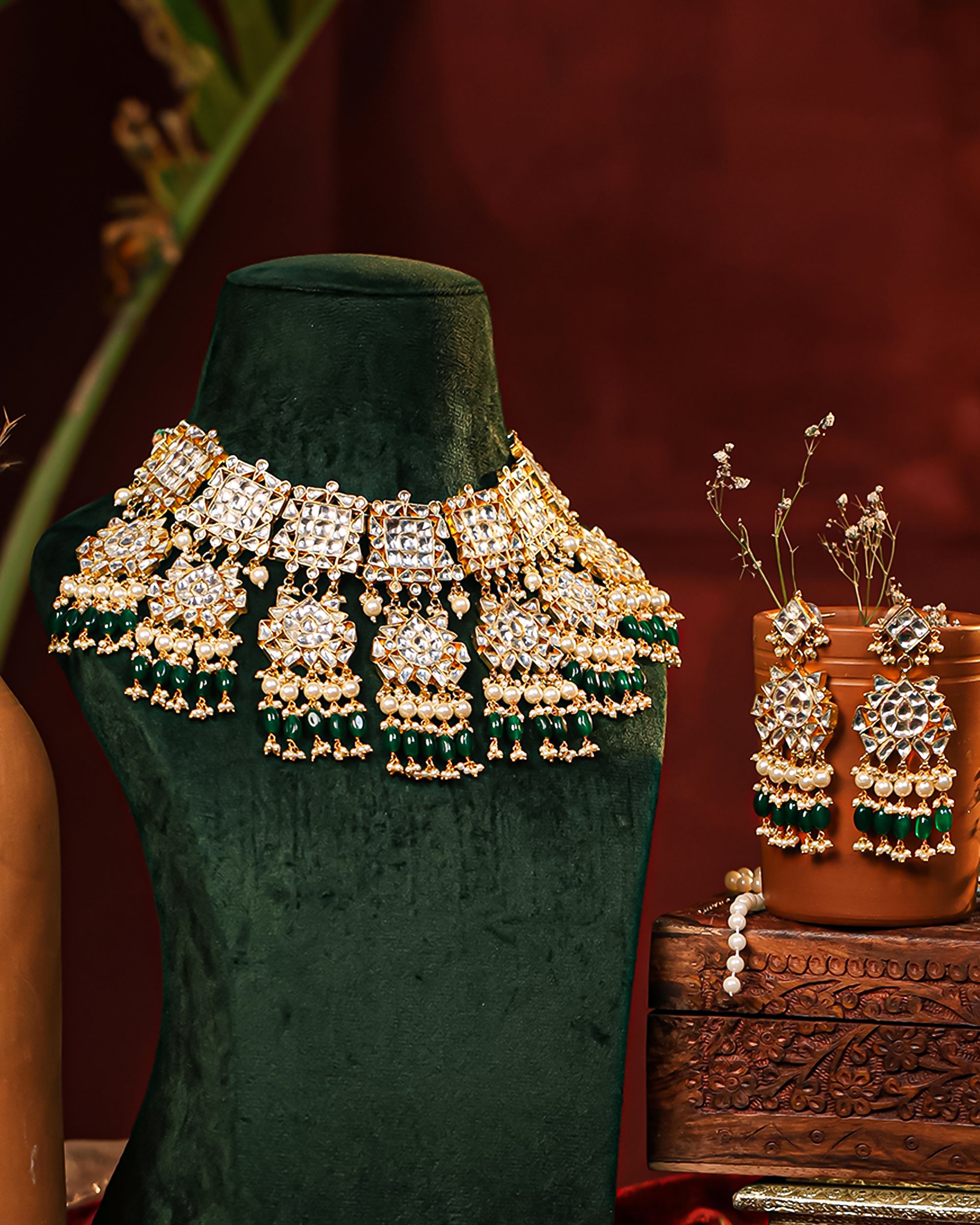 Royal Heavy Designer Necklace Set with Earrings