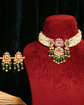 Classic Elegant Choker Necklace Set with Earrings