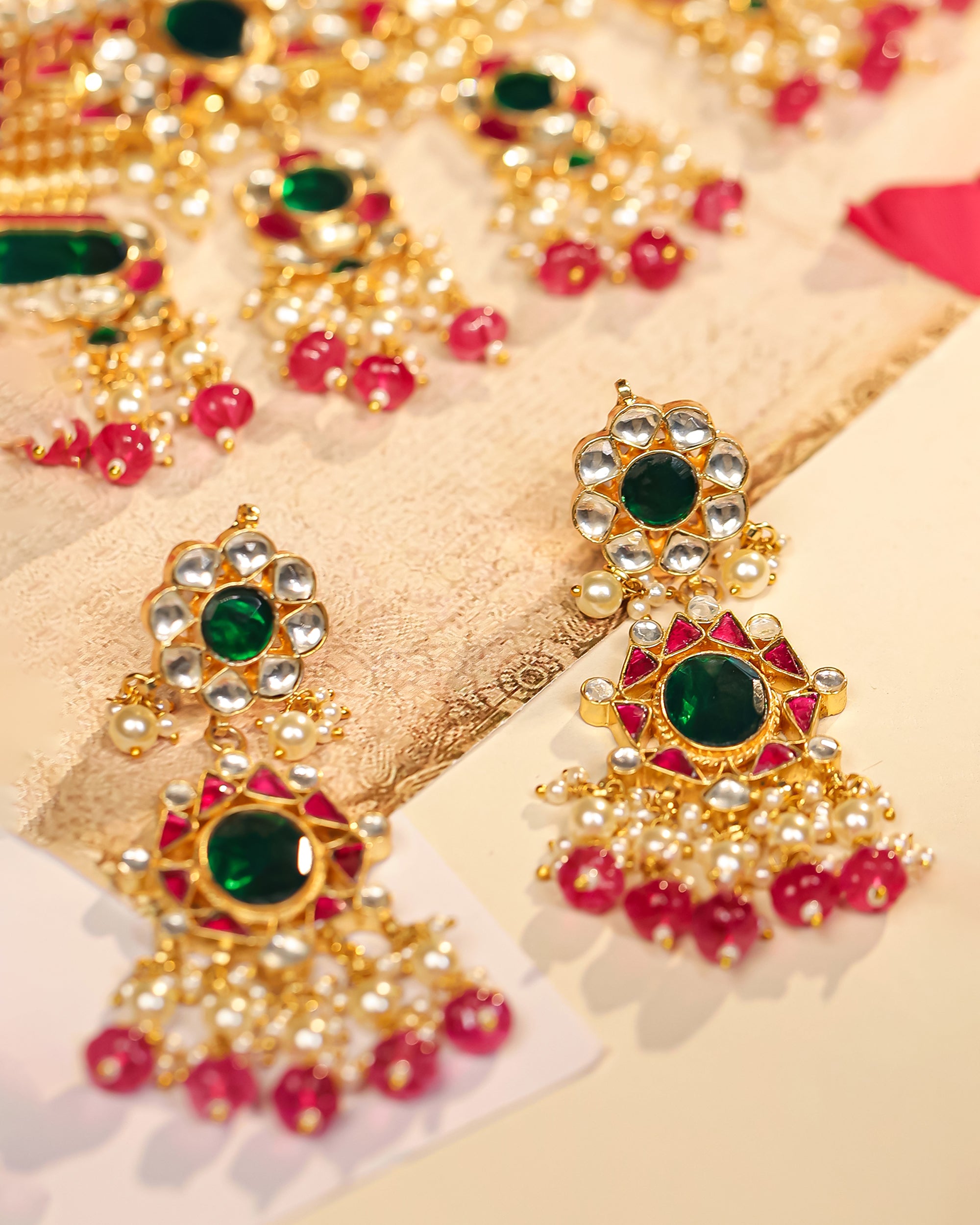 Royal Kundan Bridal Necklace Set with Earrings & Maang Tikka