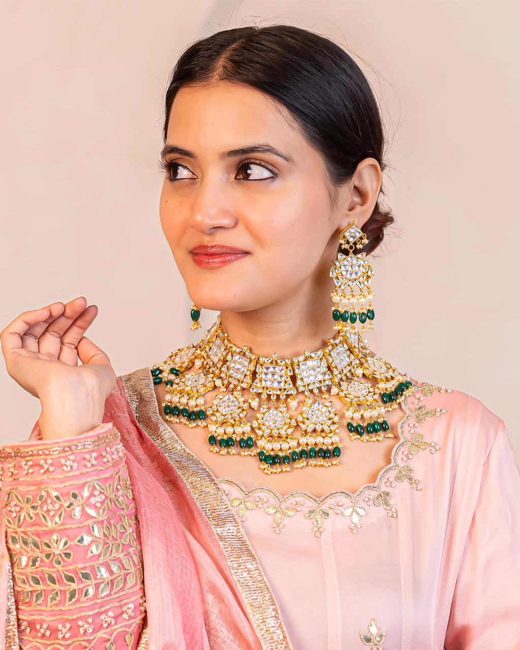 Royal Heavy Designer Necklace Set with Earrings
