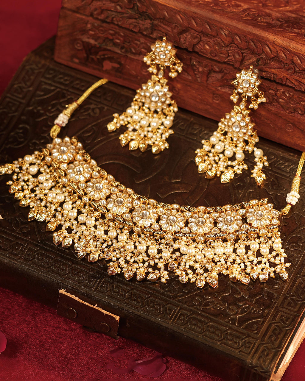 Premium Statement Necklace Set with Earrings