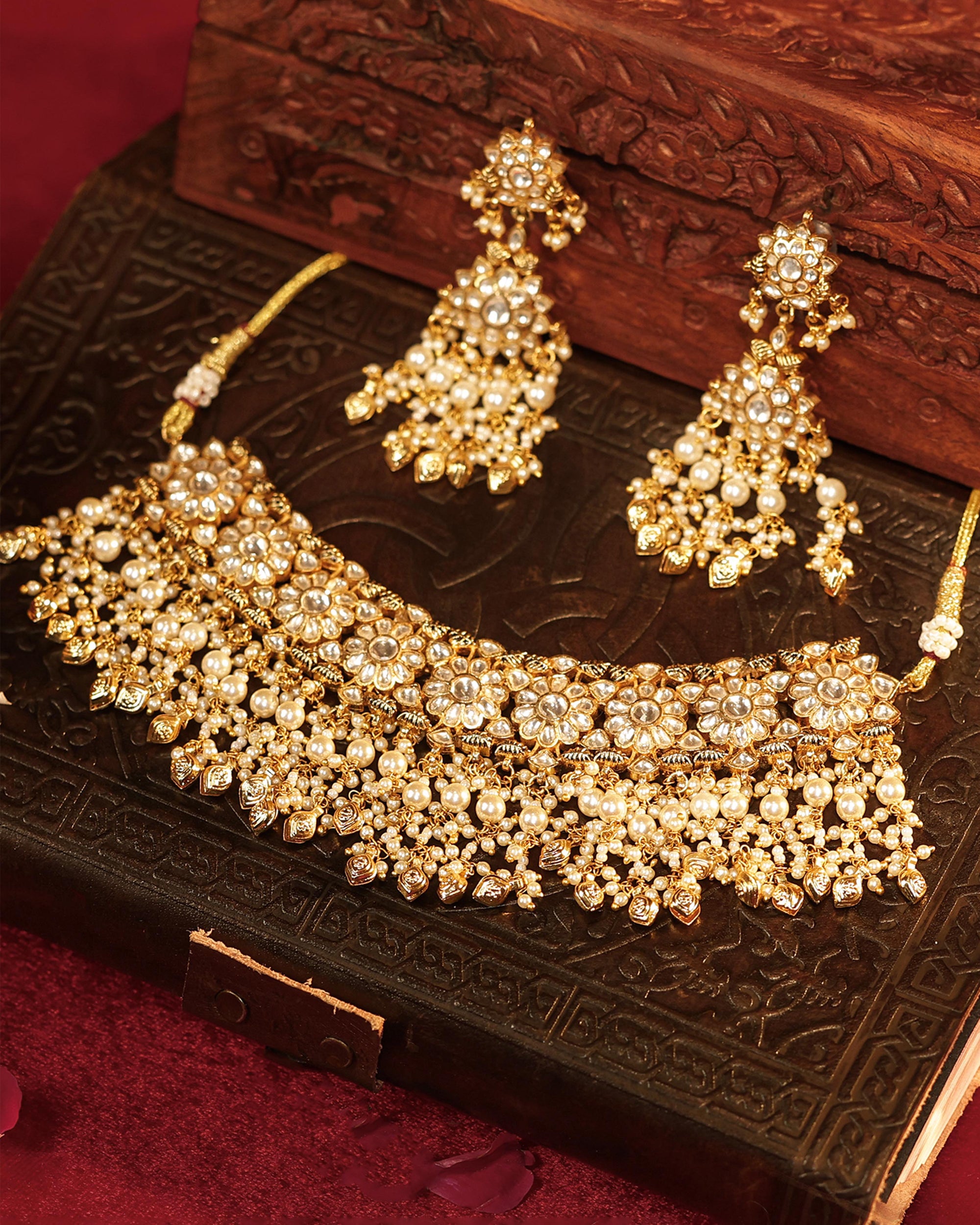 Premium Statement Necklace Set with Earrings