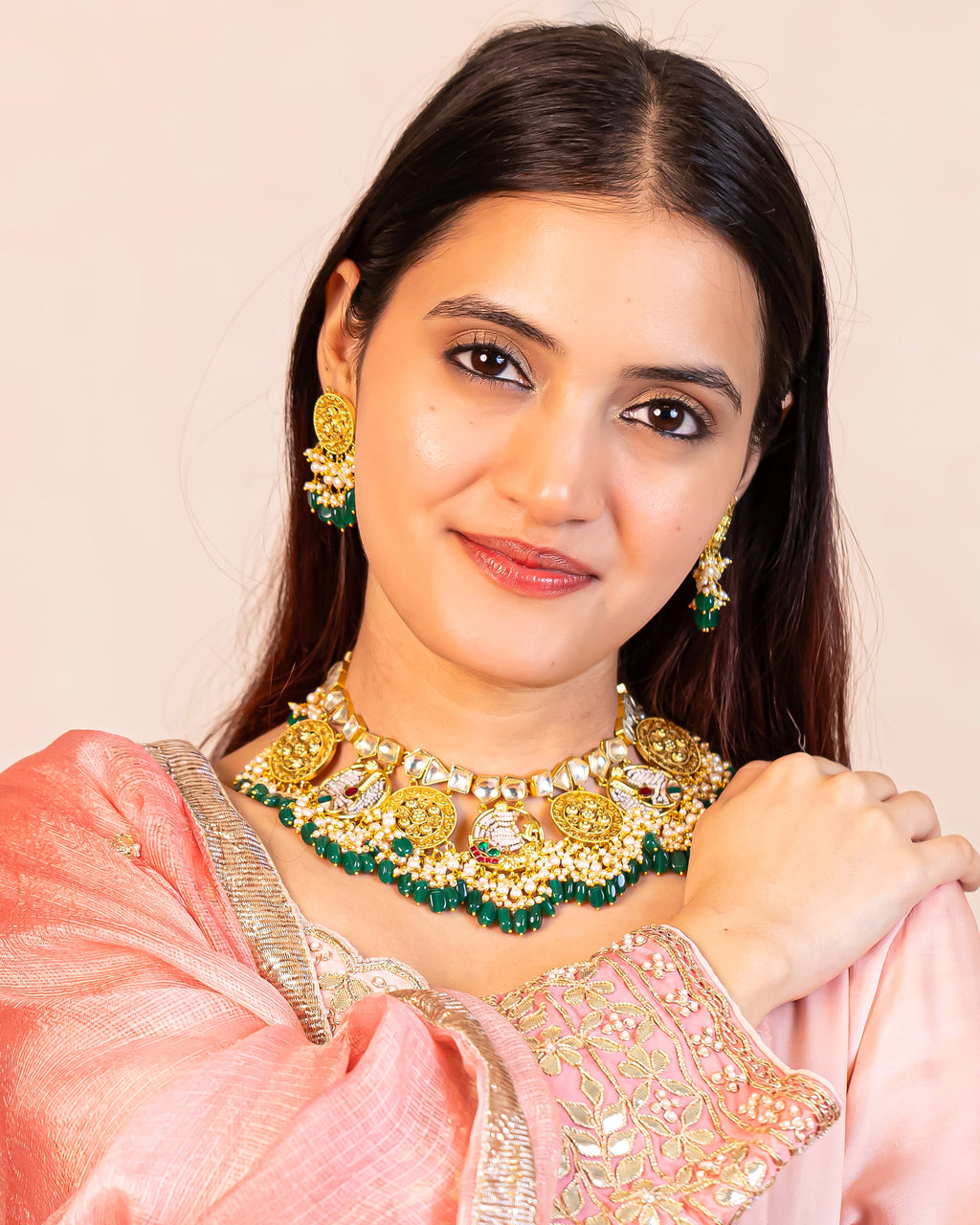 Premium Statement Necklace Set with Earrings
