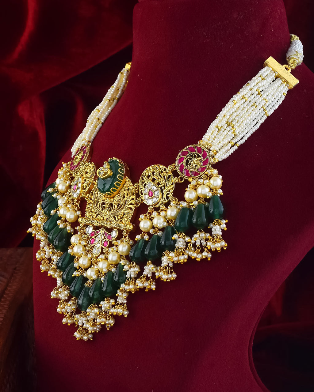 Classic Traditional Necklace Set with Earrings