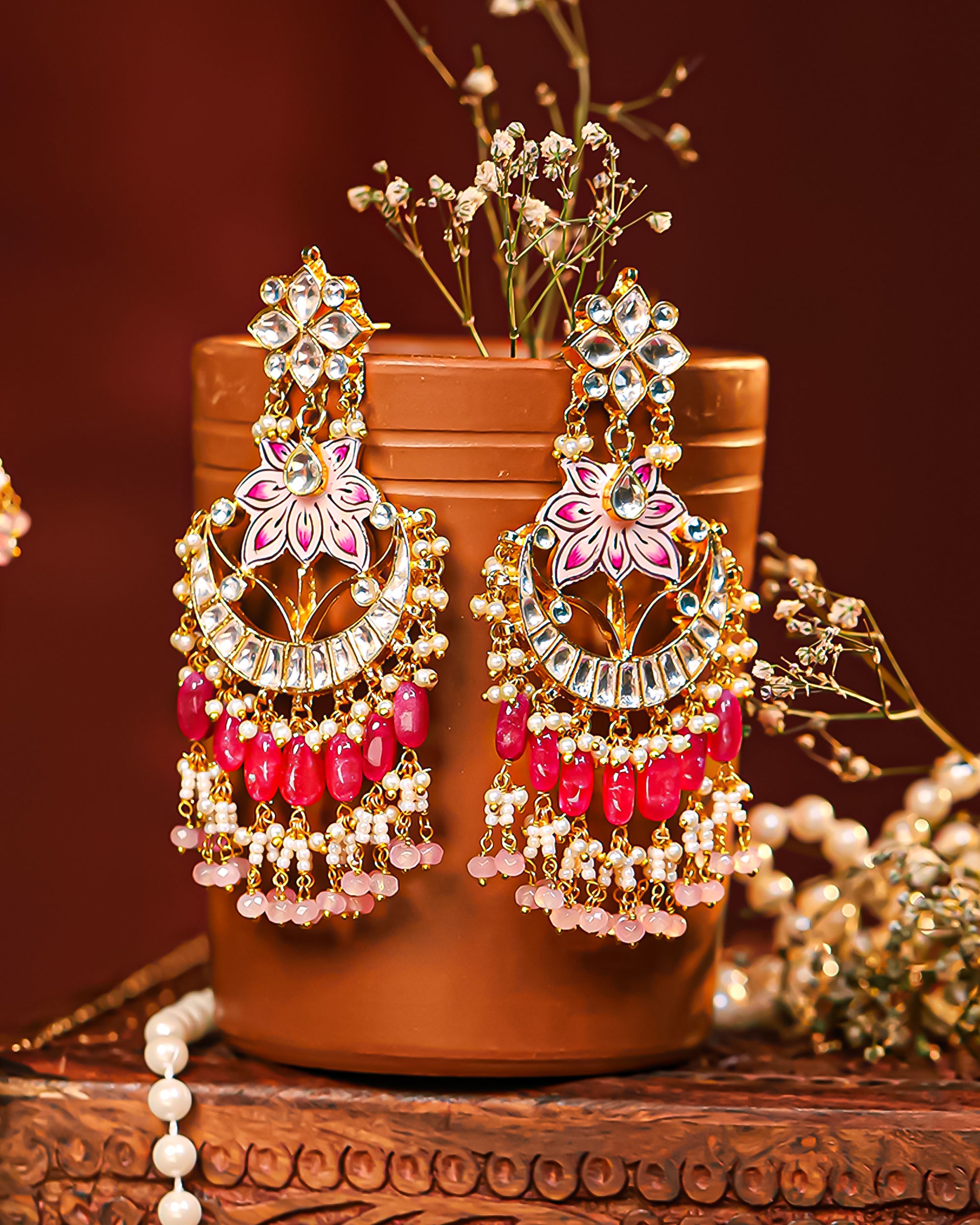 Royal Statement Choker Necklace Set with Earrings