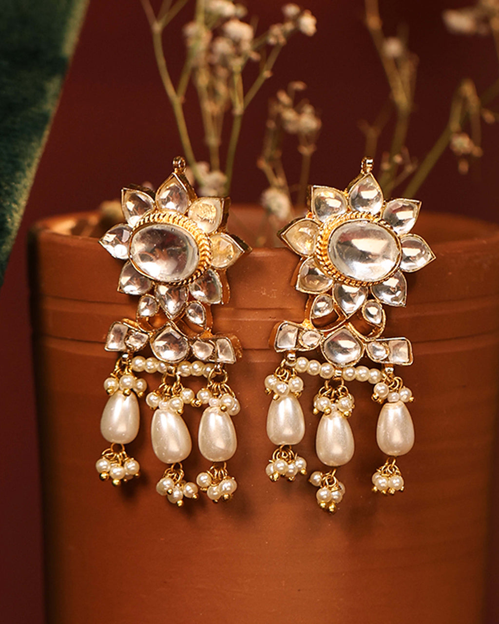 Elegant Traditional Necklace Set with Earrings for Ethnic Wear