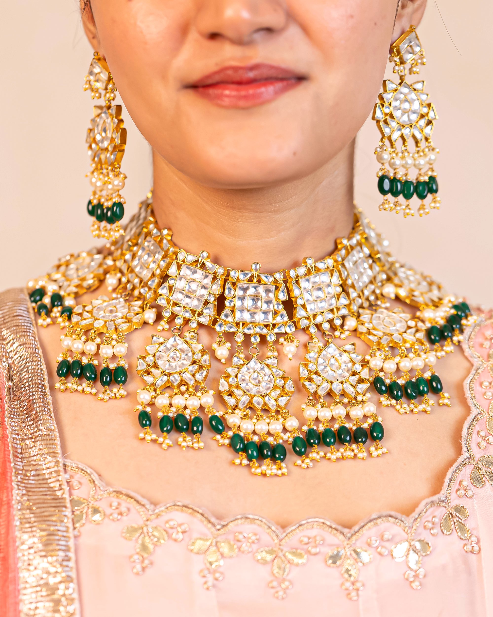 Royal Heavy Designer Necklace Set with Earrings