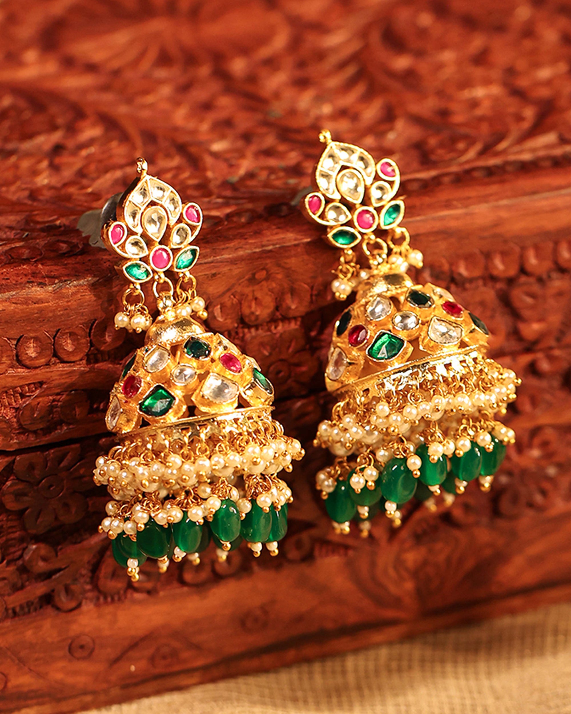 Royal Bridal Statement Necklace Set with Earrings & Maang Tikka