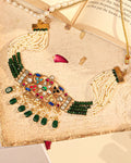 Minimal Elegant Choker Necklace Set with Earrings