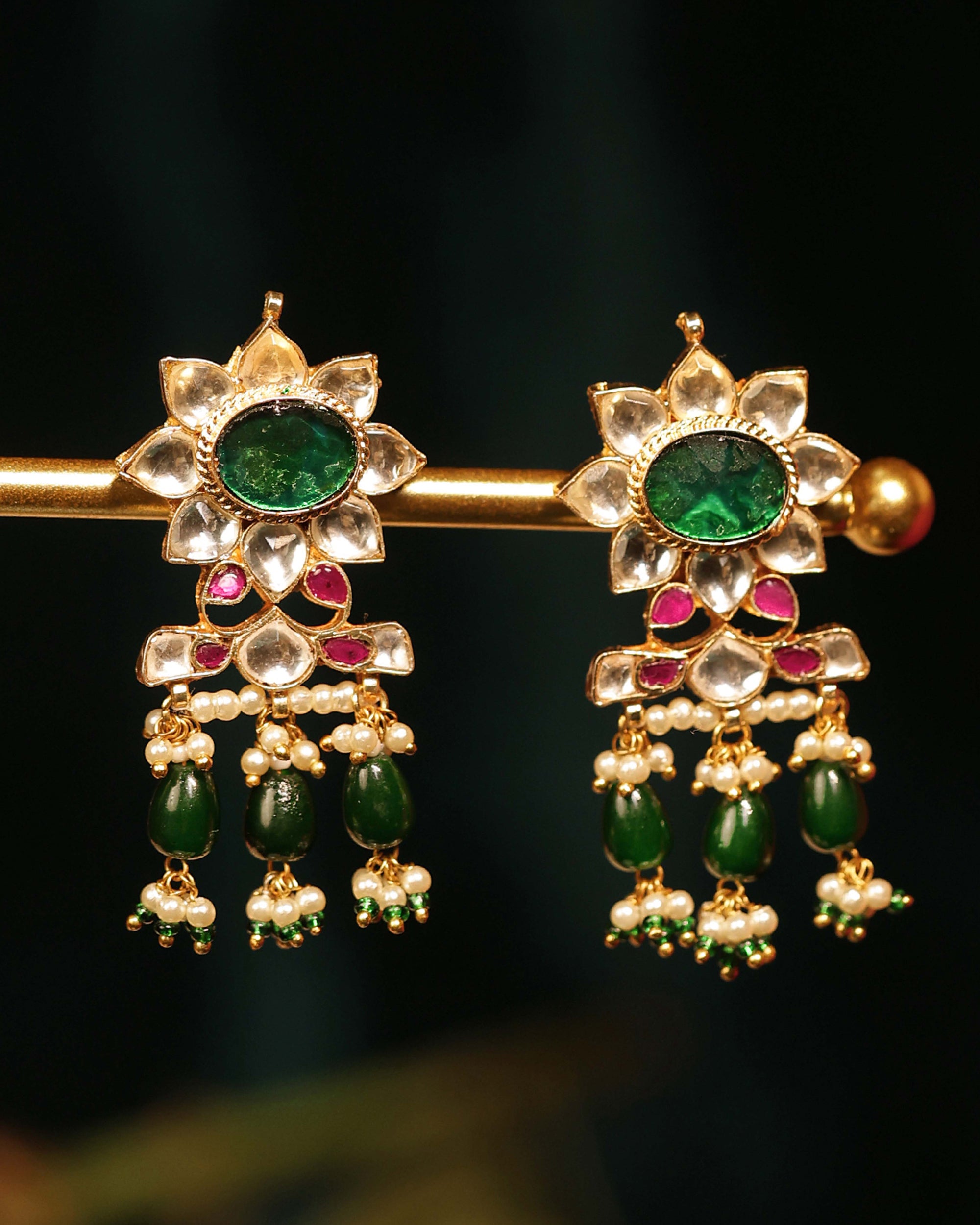 Royal Intricate Choker Necklace Set with Earrings