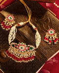 Lightweight Designer Choker Necklace Set with Earrings