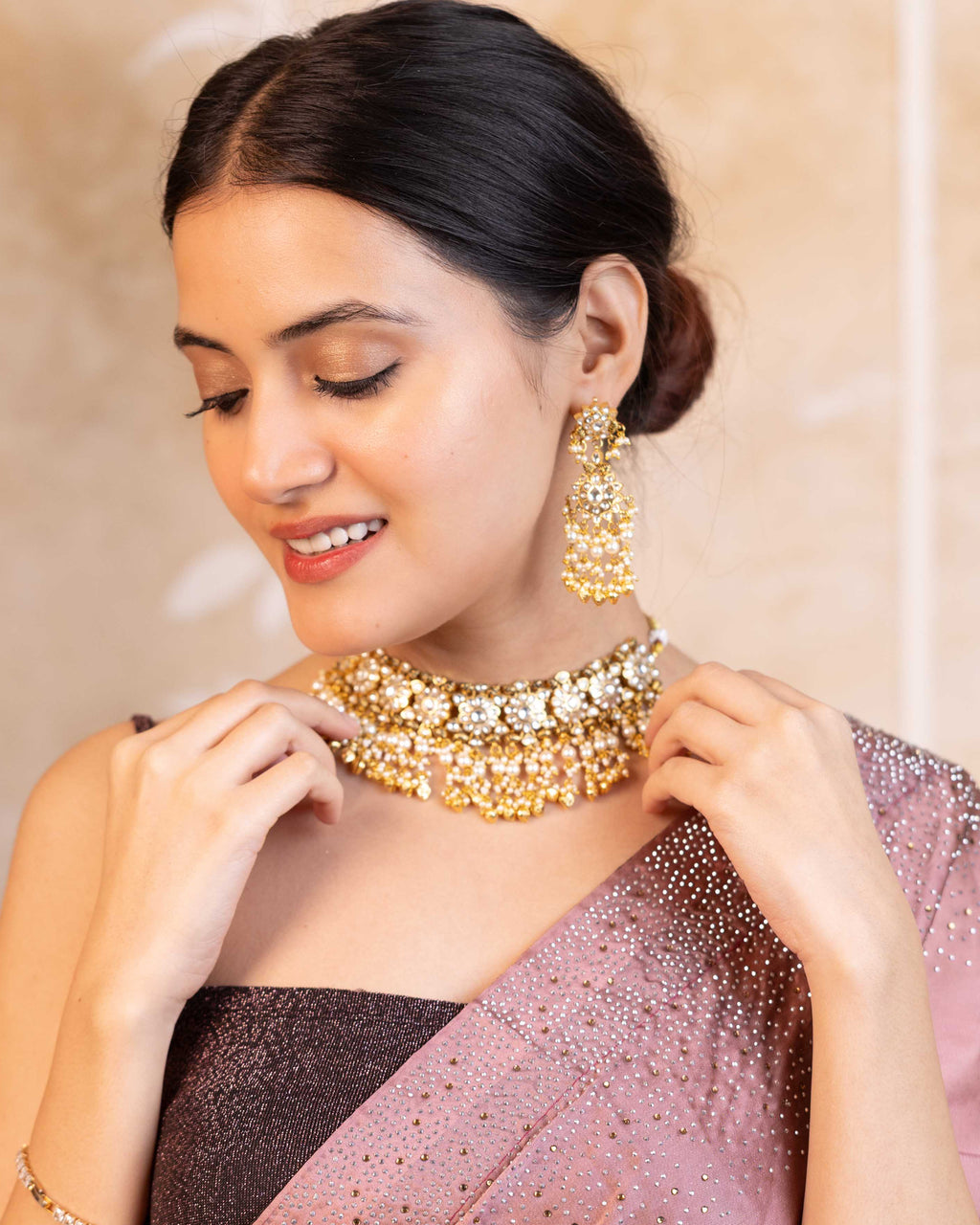 Premium Statement Necklace Set with Earrings