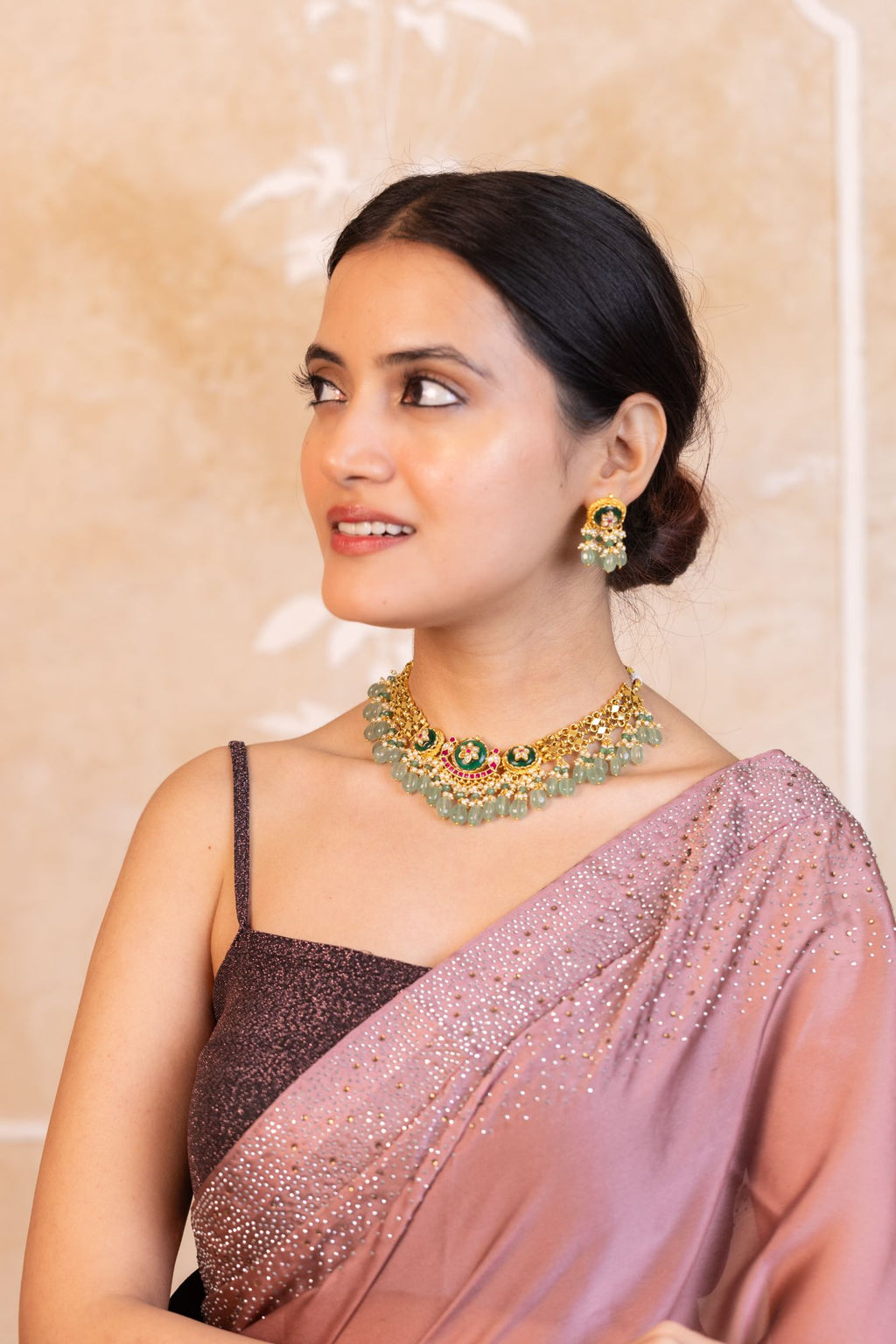 Classic Elegant Necklace Set with Earrings