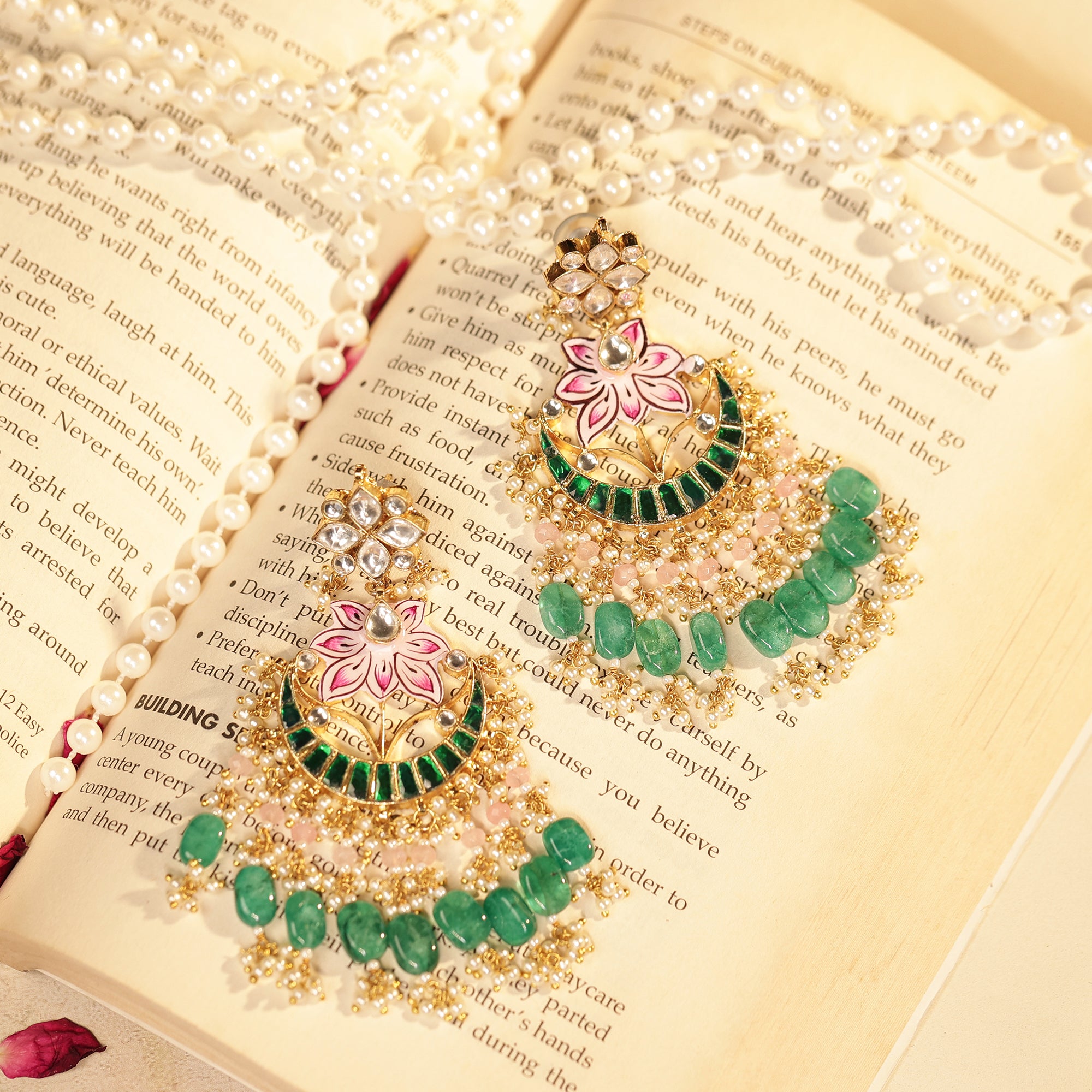 Royal Statement Choker Necklace Set with Earrings