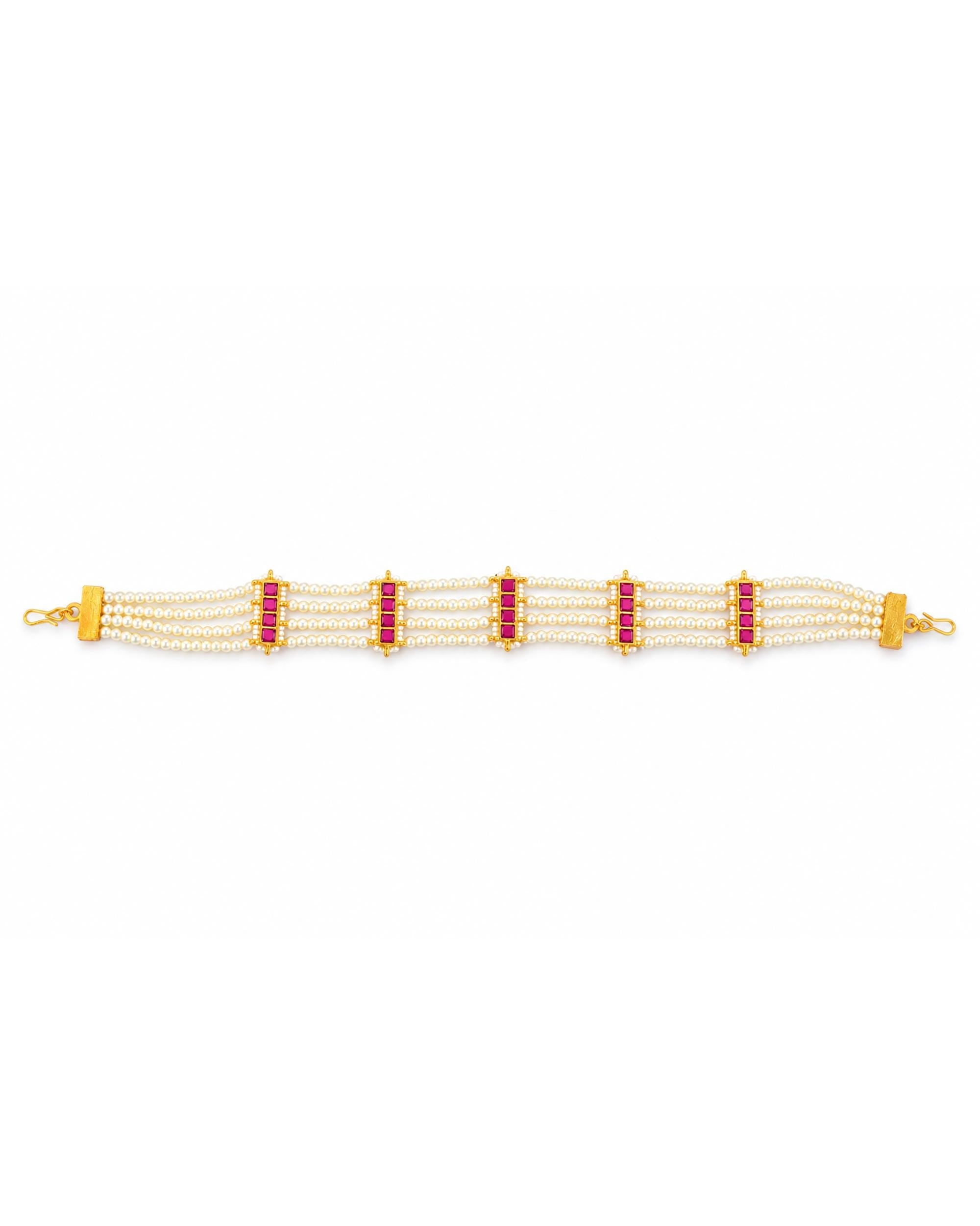 Classic Kundan Pearl Sheeshpatti | Single Line Bridal Matha Patti | Traditional Indian Wedding Forehead Jewelry
