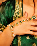 Traditional Kundan Pearl Hathphool | Indian Bridal Hand Harness, Ethnic Wedding Jewelry
