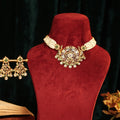 Royal Kundan Pearl Necklace Set | Peacock Bridal Indian Wedding Jewelry