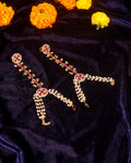 Hand Harness Hathphool | Ruby Red Kundan Pearl Indian Wedding Accessory