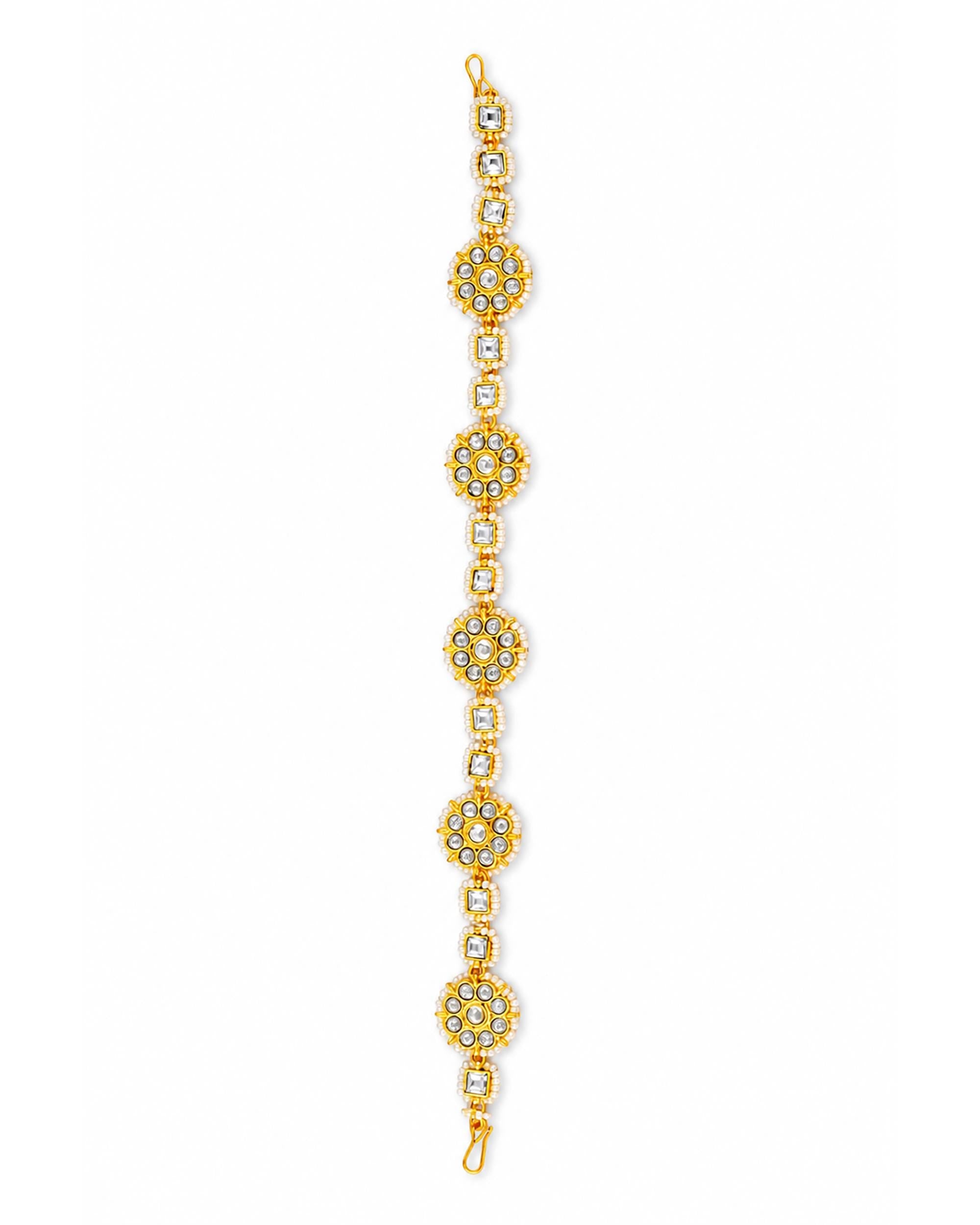 Royal Kundan & Red Meenakari Sheeshpatti, Indian Bridal Headpiece, Traditional Rajasthani Mathapatti for Wedding