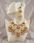 Royal Bridal Statement Necklace Set | Kundan Pearl Jewelry with Earrings