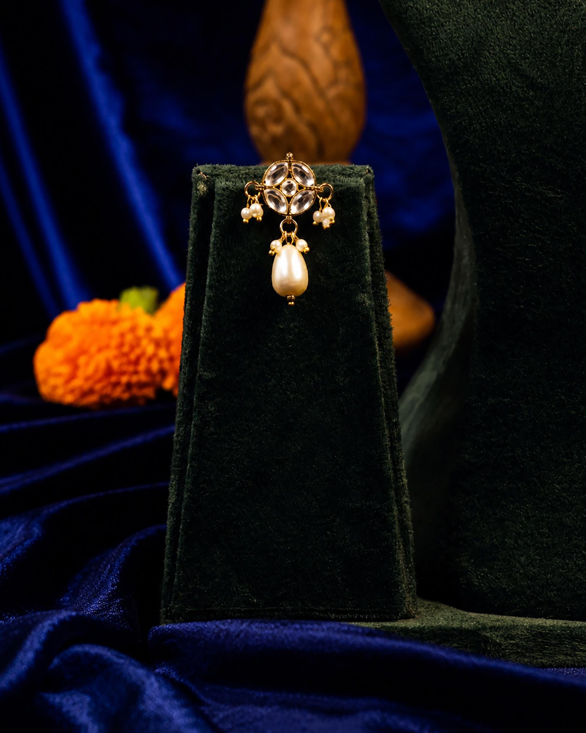 Elegant Multi-Strand Pearl & Kundan Choker Necklace Set  Traditional Indian Ethnic Jewelry