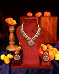 Handcrafted Kundan Choker Necklace Set  Traditional Indian Bridal Jewelry, Pearl Wedding Set