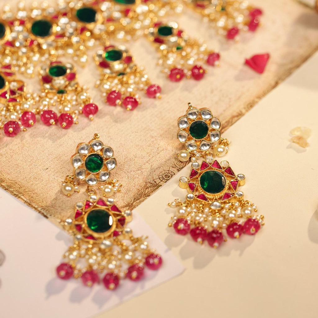 Handmade Kundan Bridal Choker Necklace Set with Earrings & Maang Tikka  Traditional Indian Wedding Jewelry