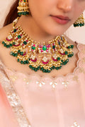 Royal Kundan Bridal Choker Set with Maang Tikka, Jhumka Earrings  Indian Wedding Jewelry