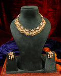 Elegant Royal Chandbali Kundan Choker Necklace & Pearls Set with Matching Earrings